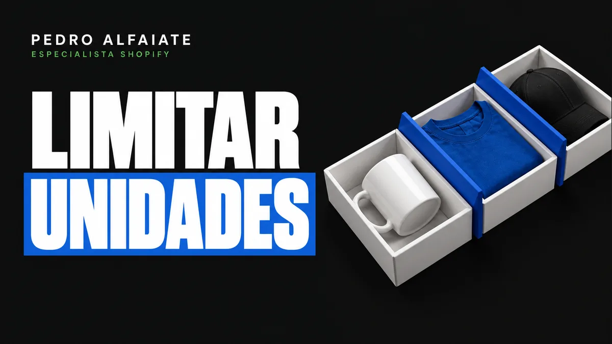 Limitar unidades: objetos em três caixas brancas separadas por divisórias azuis.