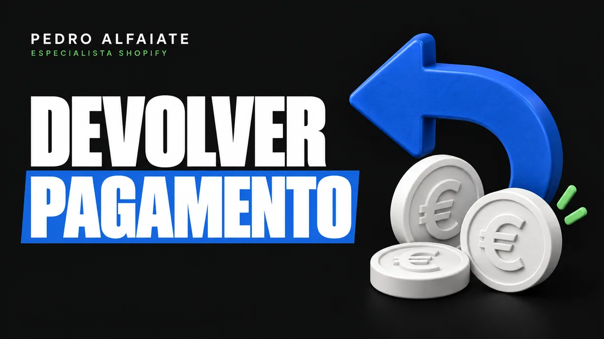 Devolver pagamento: seta azul de retorno e moedas brancas com pequeno acento verde.